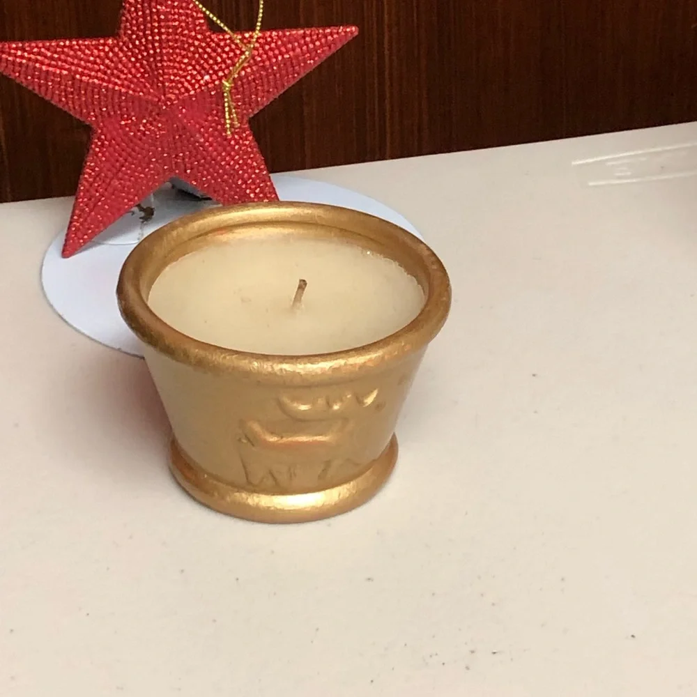 Crate & Barrel Reindeer Unscent Candle